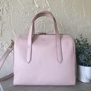 $178 Fossil Hailey Satchel Dusty Rose NWT